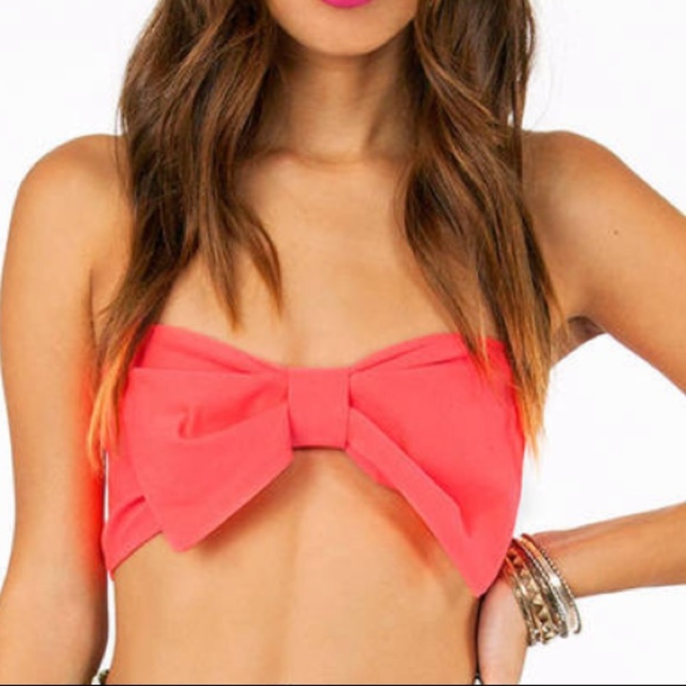Bandeau Bow Top